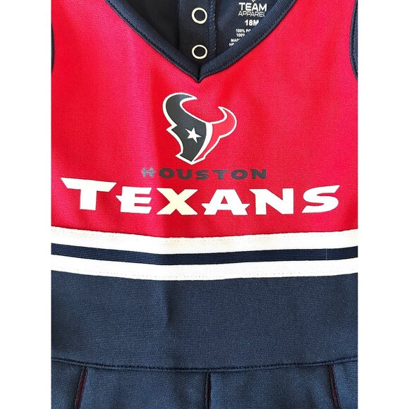 Girls Toddler Texans Football NFL Pleated skirt Dress Size 18 Months - Picture 3 of 6